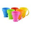 180ML Eco-friendly Folding Silicone Cup With Handle, Advertising Bottle | Cup