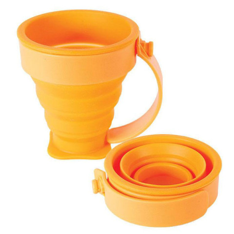 180ML Eco-friendly Folding Silicone Cup With Handle, Advertising Bottle | Cup