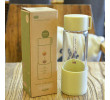 300ML Wheat Straw Portable High Borosilicate Glass Cup, Advertising Bottle | Cup