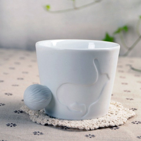 Animal Tail Gift Cup, Ceramic Mug
