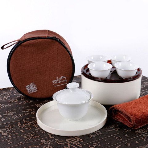 Portable Travel Tea Set, Ceramic Mug