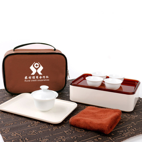 Portable Travel Tea Set, Ceramic Mug