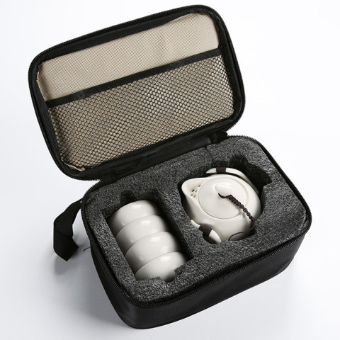 Portable Travel Tea Set, Ceramic Mug