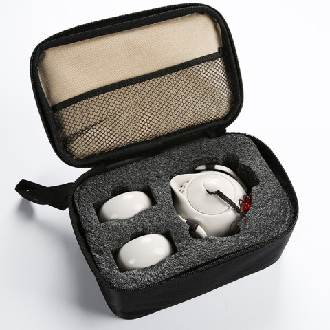 Portable Travel Tea Set, Ceramic Mug