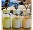 400ML Wheat Straw Portable Glass Cup, Promotional Glass