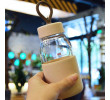 400ML Wheat Straw Portable Glass Cup, Promotional Glass