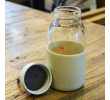 400ML Wheat Straw Portable Glass Cup, Promotional Glass