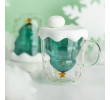 250ML Christmas-Tree Glass Mug, Promotional Glass