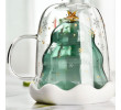 250ML Christmas-Tree Glass Mug, Promotional Glass