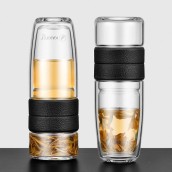 500ML Portable Glass Bottle with Infuser