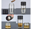 500ML Portable Glass Bottle with Infuser, Promotional Glass