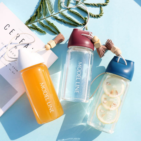 360ML Tassel Glass Bottle, Promotional Glass