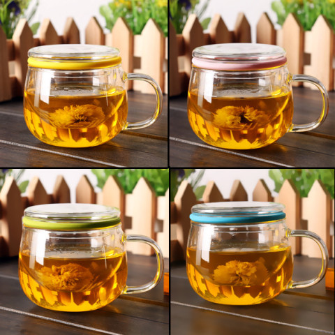 Glass Cup with Infuser, Promotional Glass