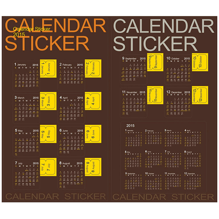 Calendar Stickers Sticky Notes Corporate Gifts, Premium Gifts