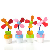 Flower Pot Shaped Mini USB Fan