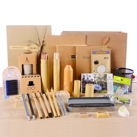 Stationery Set, Wooden Pens