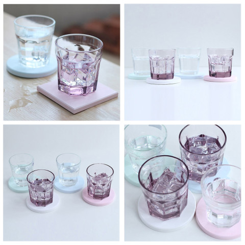 Diatomaceous Earth Absorbent Coaster, Gift Coaster