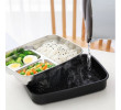 3-Compartment Stainless Steel Lunch Box (with Cutlery), Cutlery Set