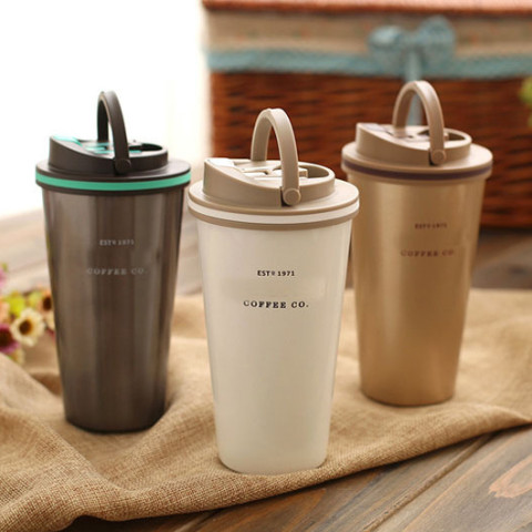 Portable Stainless Steel Tumbler, Thermal Mug