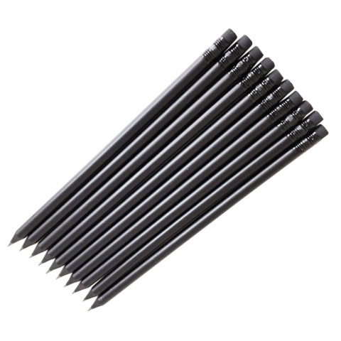 All-Black Wooden Pencil, Pencil | Crayon