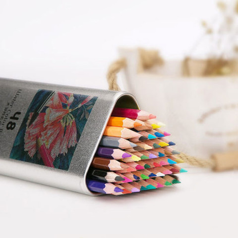 Color Pencil with Triangle Tin Box, Pencil | Crayon