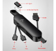 Multipurpose Charging Cable with Phone Holder (with Type-C), Data Lines