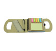 Eco Notebook with Sticky Note, Wooden Pens