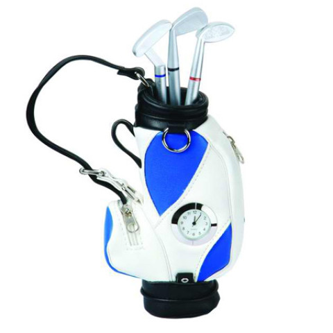 Golf Penholder With Clock, Golf Gifts