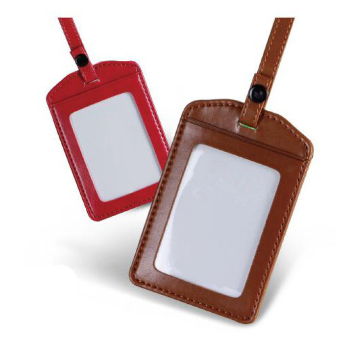 Leather Badge Holder Business Card Holder Corporate Gifts, Premium