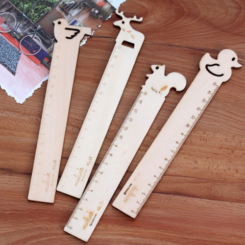 Animal Wooden Ruler, Ruler