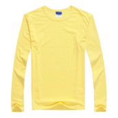 Pure Color Long Sleeve Polo Shirt