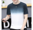Gradient Colors Printed T-Shirt, T-Shirts
