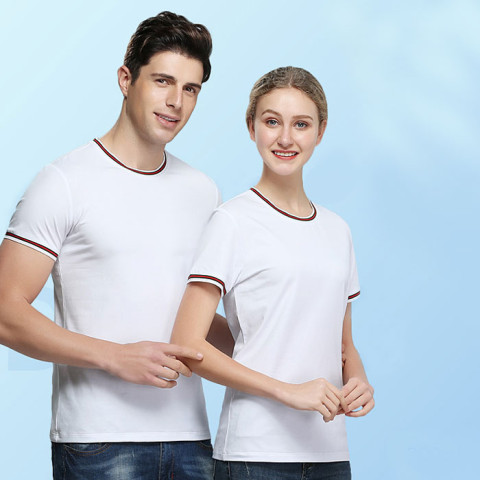 Threaded Collar T Shirt, T-Shirts
