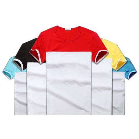 Contrast Colour Creative T-Shirt, Polo Shirts