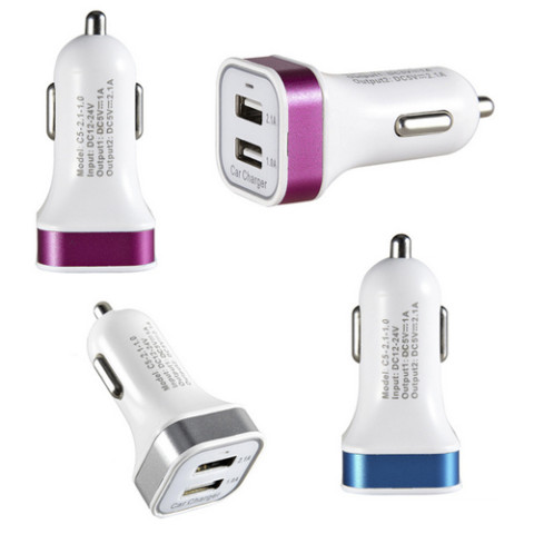 Dual-port USB Car Charger, Adapter
