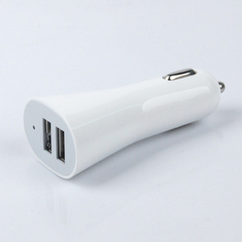 Dual-port USB Car Charger, Adapter