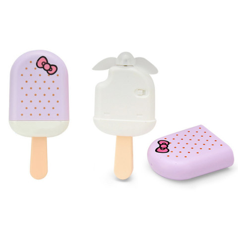 Ice Cream Shape USB Handheld Fan, Electronic Fan
