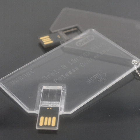 Acrylic Card USB Disk, Card USB Flash Drive