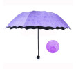 Water Activated Color Changing Flower Print Umbrella, Folding Umbrella