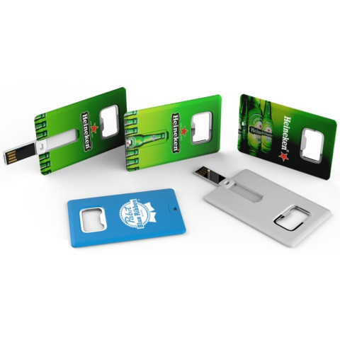 Card USB Flash Drive with Bottle Opener, Card USB Flash Drive