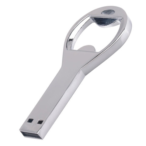 USB Flash Drive with Bottle Opener Shape, Metal USB Flash Drive