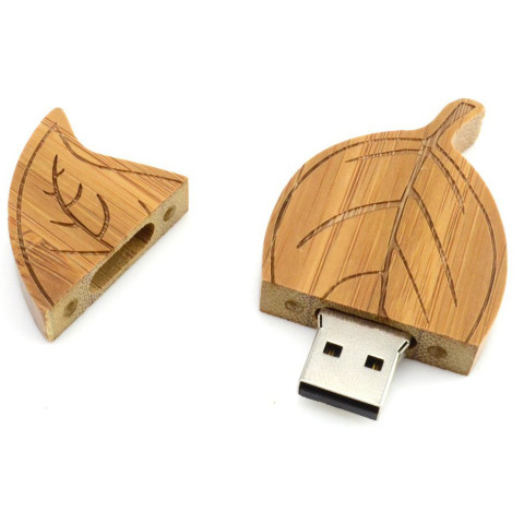 Wooden Leaf USB, Wooden USB Flash Drive